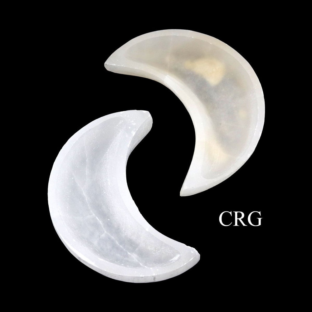 Selenite Crescent Moon Bowl (1 Piece) Size 12 cm Crystal Gemstone Home Decor