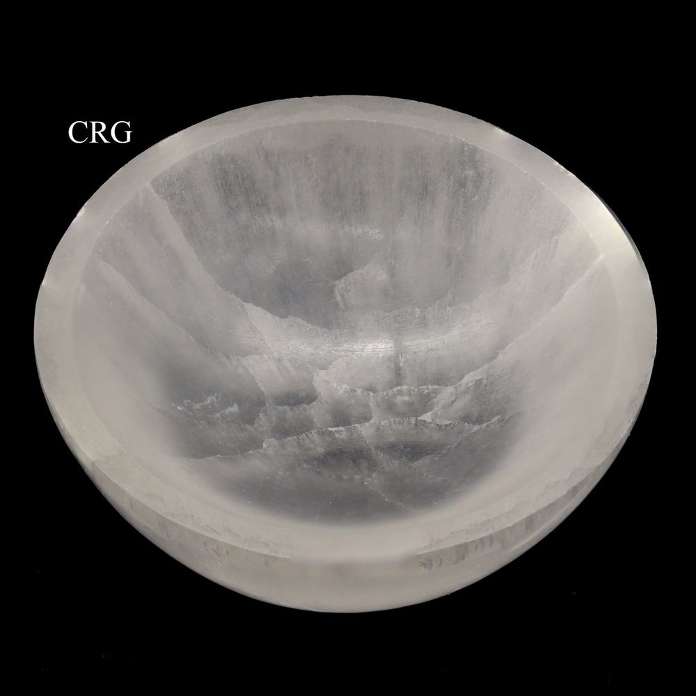 Selenite Round Bowl (1 Piece) Size 8 cm Crystal Gemstone Home Decor