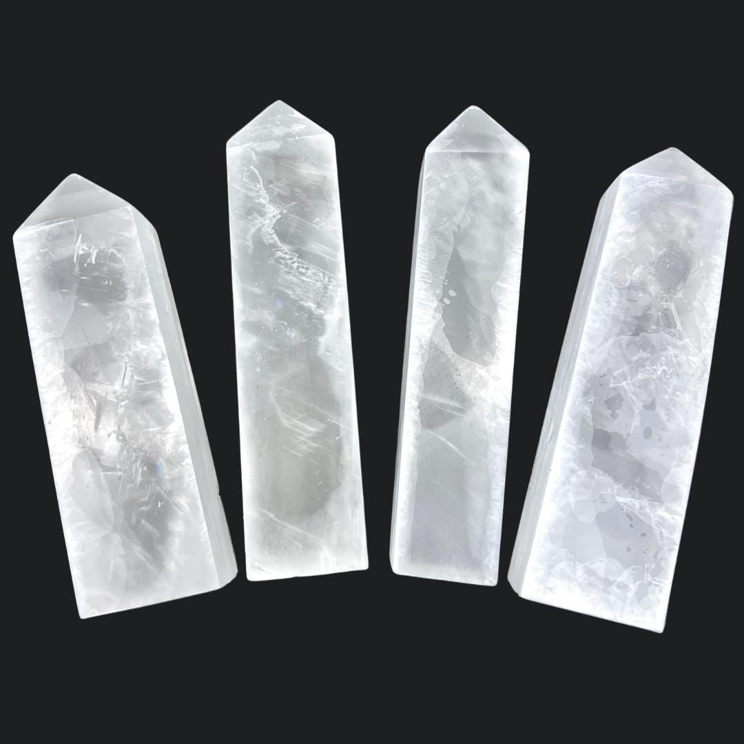 Selenite Towers 3.5 Inches (1 Pound)Crystal River Gems