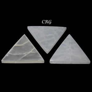 Selenite Triangle Plate 14cm