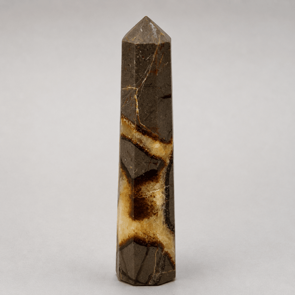 Septarian Calcite Octagon Tower (Set of 2)Crystal River Gems
