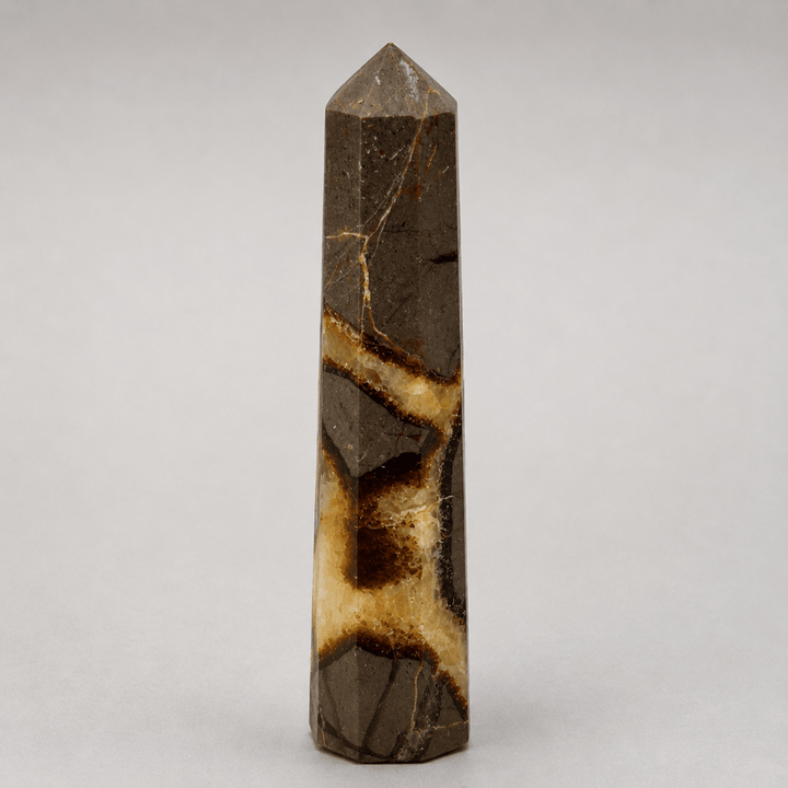 Septarian Calcite Octagon Tower (Set of 2)Crystal River Gems