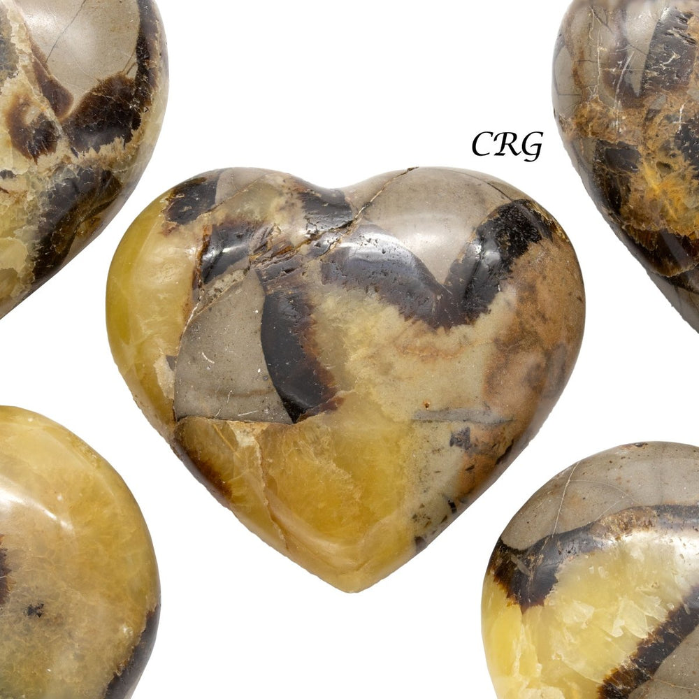 Septarian Calcite Puffy Hearts (1 Pound) Size 1.5 to 2.5 Inches Large Crystal Gemstone Palm Stone