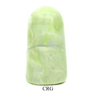 Serpentine Freeform Boulder (1 Piece) Size 3 to 5 Inches Standing Crystal Gemstone Home Decor