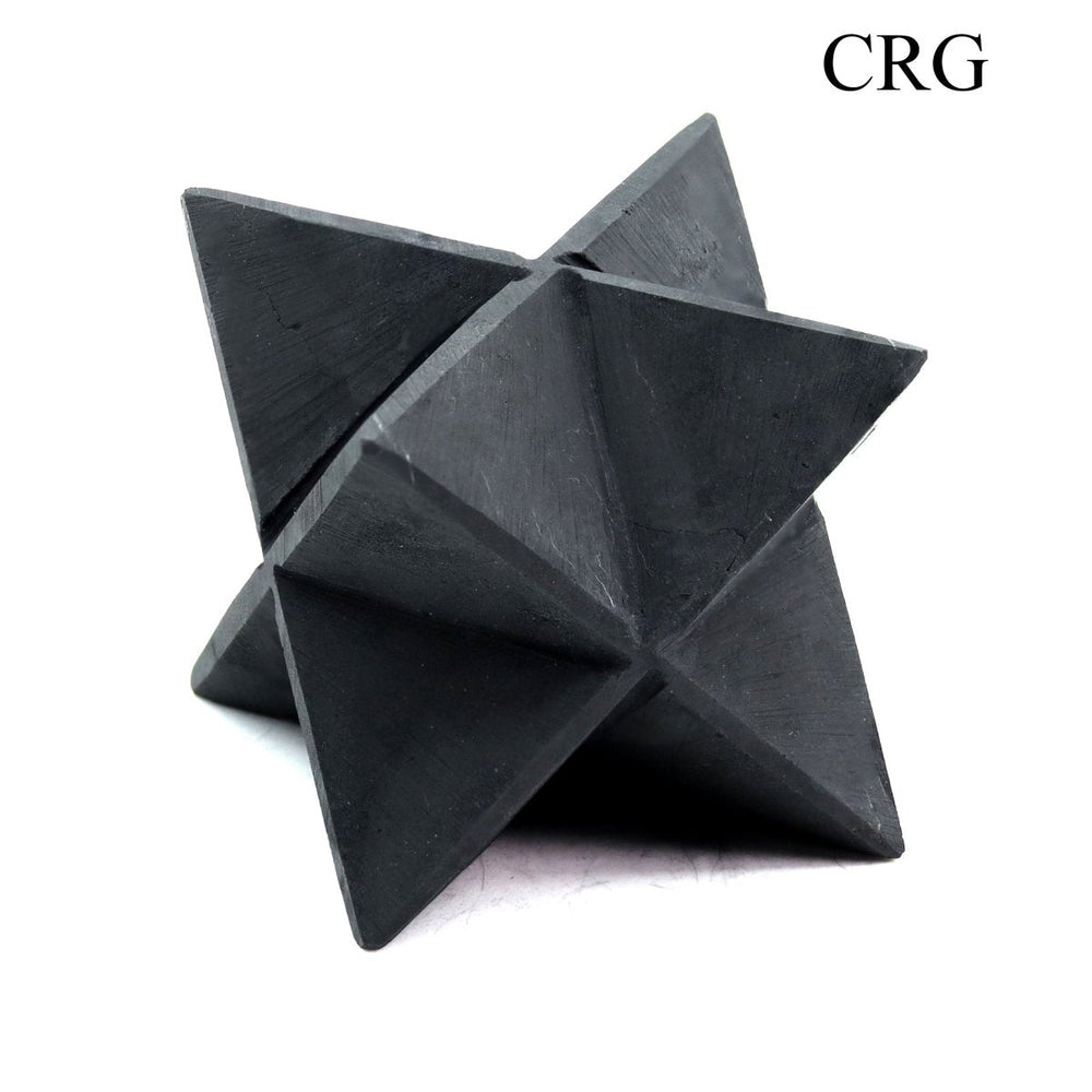 Shungite Merkaba Large (1 Piece) Size 8.5 cm Unpolished Crystal GemstoneCrystal River Gems