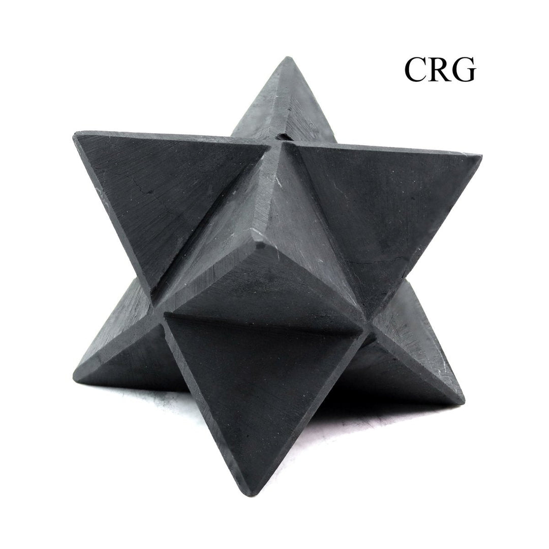 Shungite Merkaba Large (1 Piece) Size 8.5 cm Unpolished Crystal GemstoneCrystal River Gems