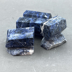 Sodalite Polished Cut Base Freeform