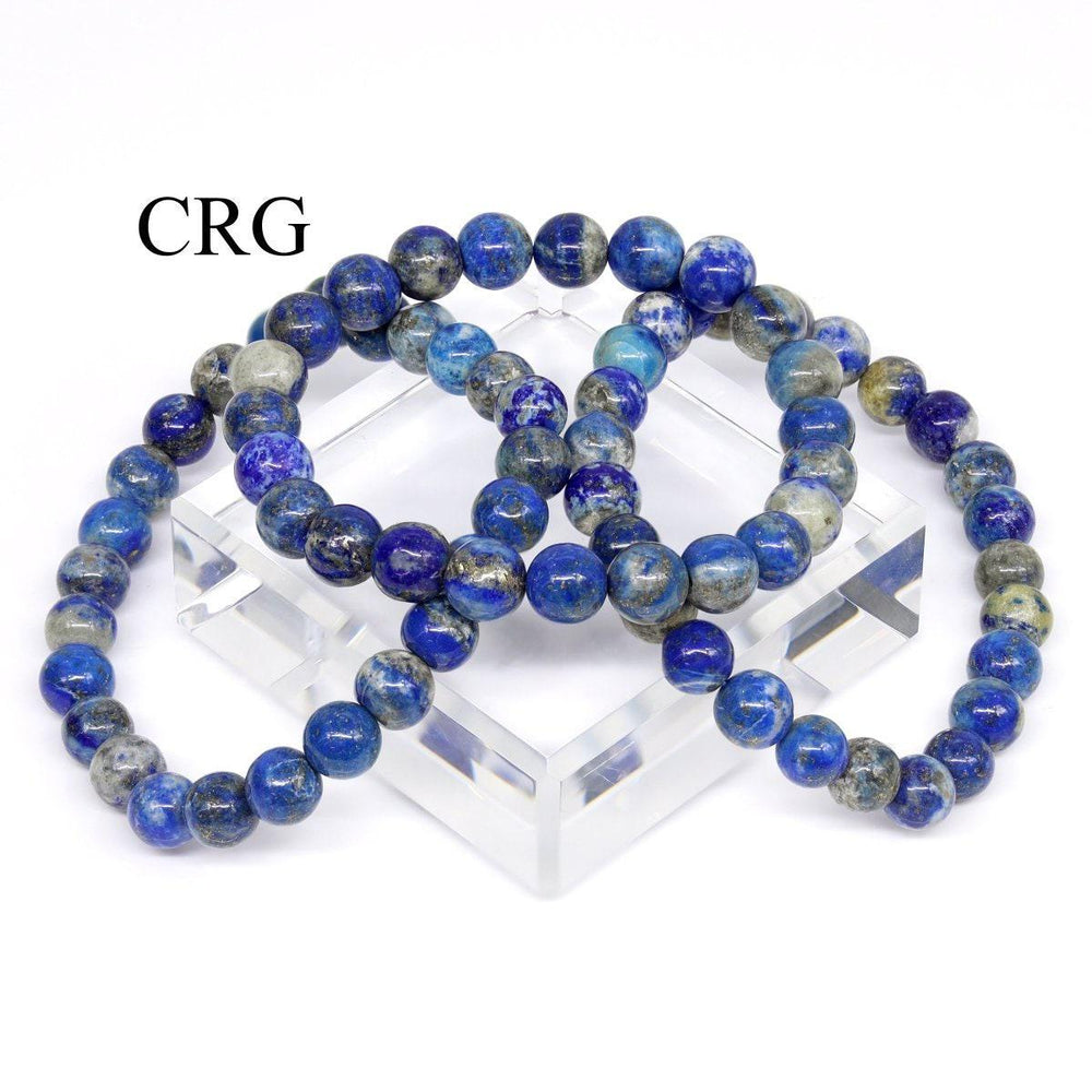 Sodalite Round Bead Stretch Bracelet (8 mm)Crystal River Gems