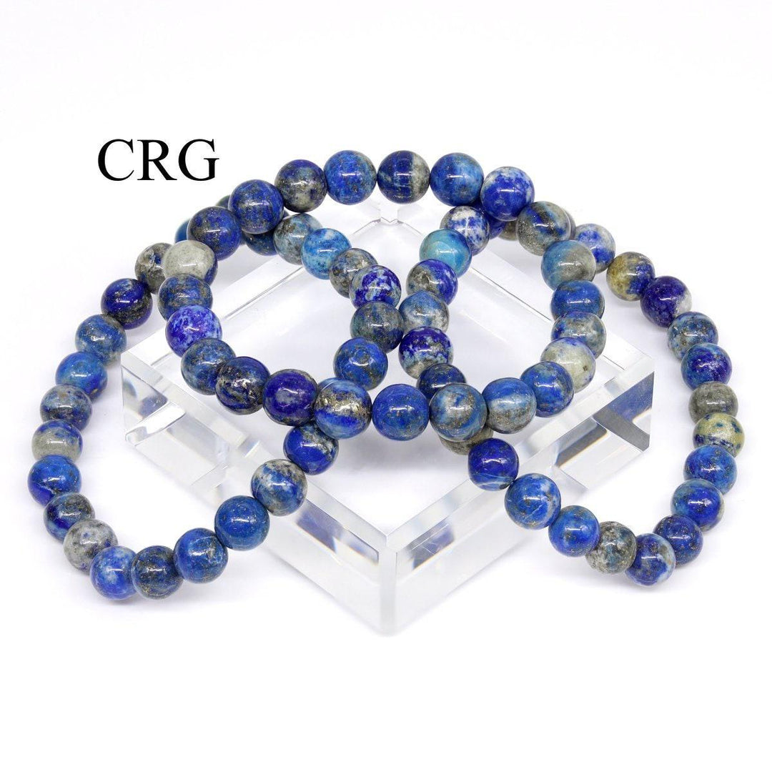 Sodalite Round Bead Stretch Bracelet (8 mm)Crystal River Gems