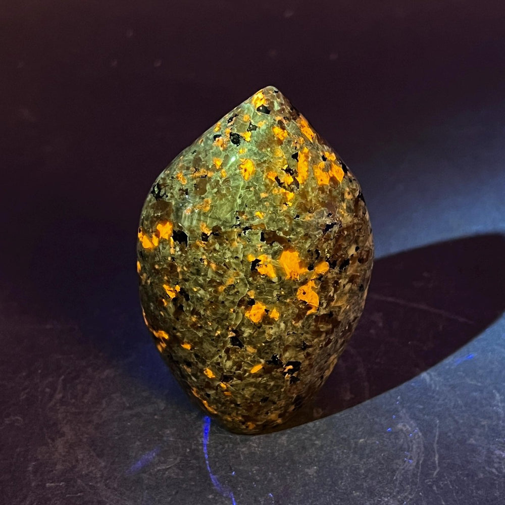 Sodalite Syenite Polished Standing FlameCrystal River Gems