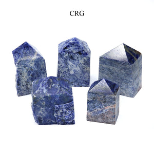Sodalite Top Polished Point (1 Piece) Size 1.5 to 3 Inches Bulk Wholesale Lot Crystal Tower
