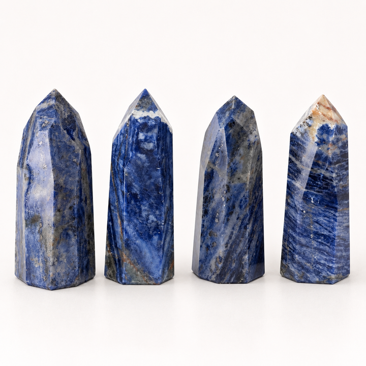 Hand-Carved Sodalite Freeform (Set of 2)