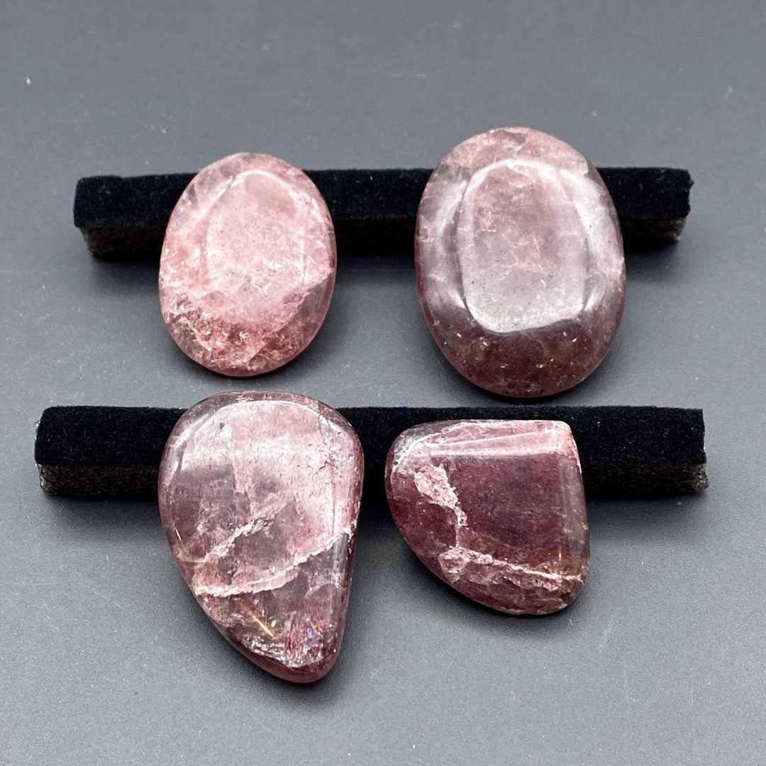 Strawberry Quartz Gemstone CabochonCrystal River Gems