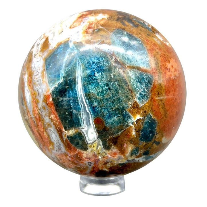 Sunstone and Apatite Sphere (1 Piece)Crystal River Gems