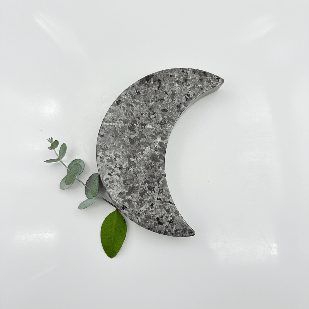 Syenite Flat Gemstone Crescent Moon (1 pc)Crystal River Gems