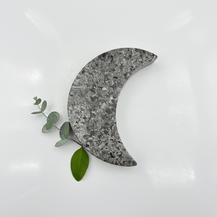 Syenite Flat Gemstone Crescent Moon (1 pc)Crystal River Gems