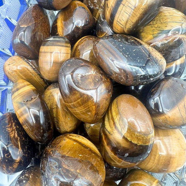 Tiger Eye Tumbled 20 to 40 mmCrystal River Gems