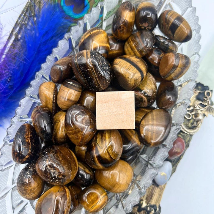 Tiger Eye Tumbled 20 to 40 mmCrystal River Gems