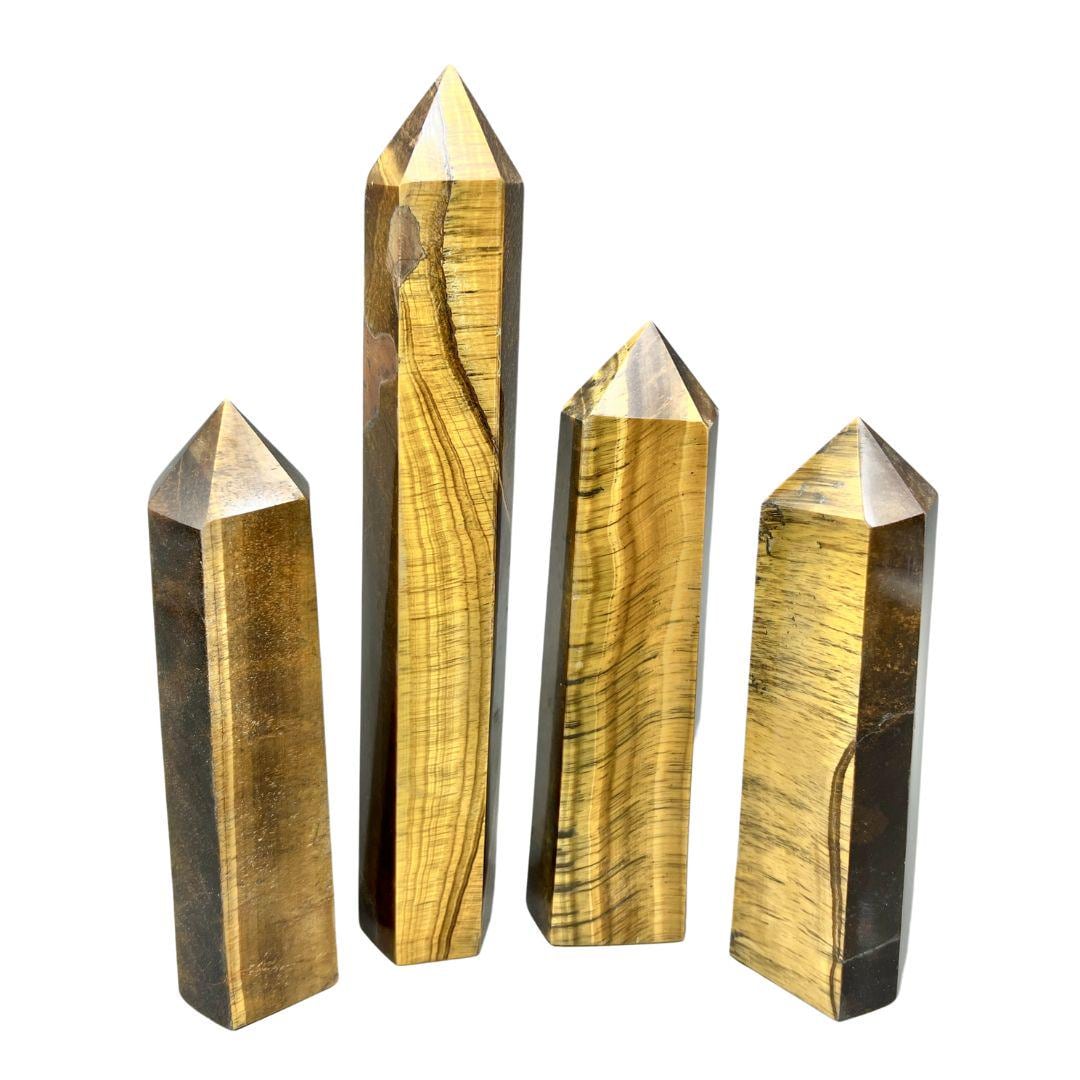 Tiger's Eye Tower 7 Inches (2 Pieces)Crystal River Gems