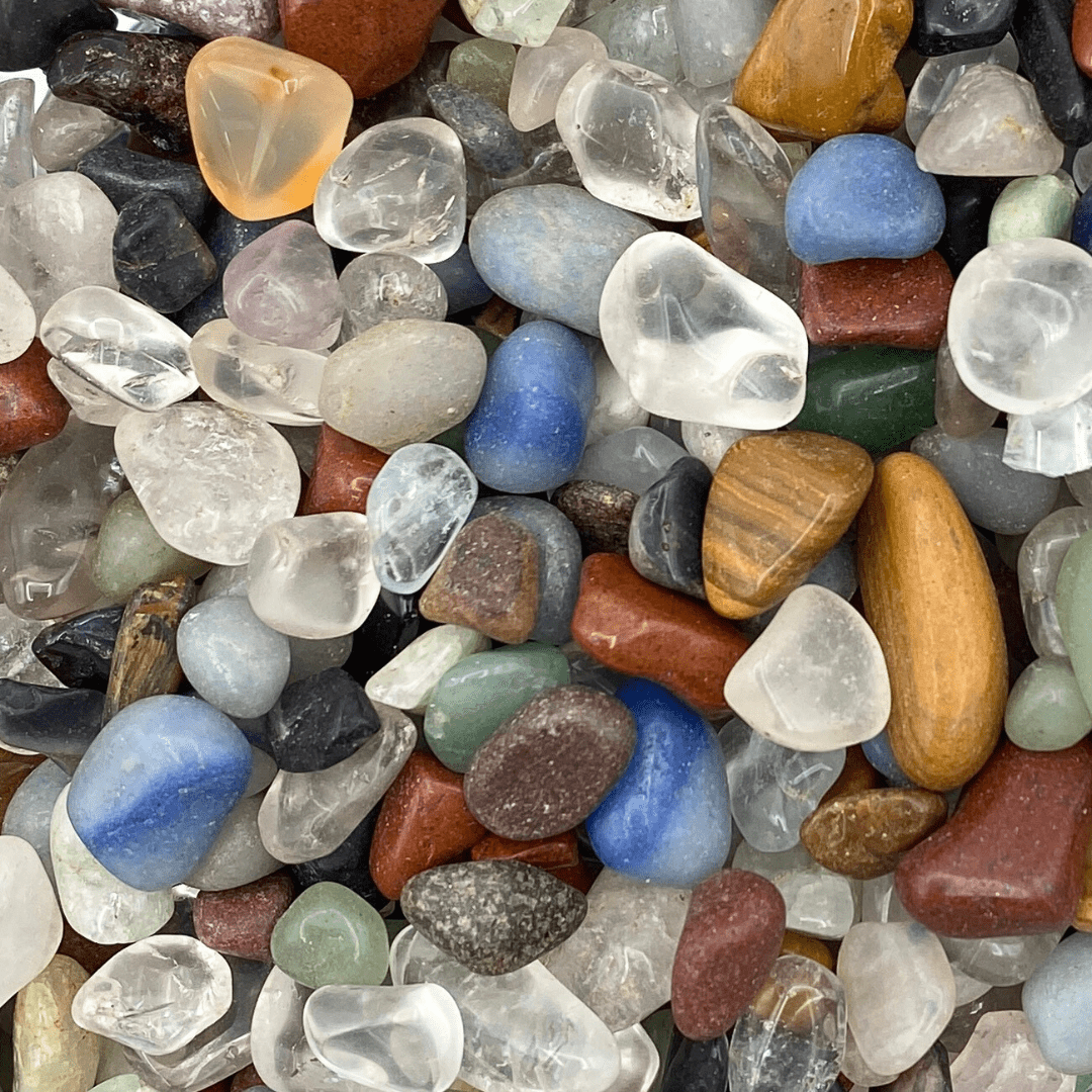 Tumbled Mixed Gemstone Chips 5 to 10mm from BrazilCrystal River Gems