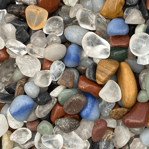 Tumbled Mixed Gemstone Chips 5 to 10mm from Brazil