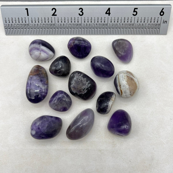 Tumbled Multicolor Amethyst / 20 - 40mm AVG - 1 KILO LOTCrystal River Gems