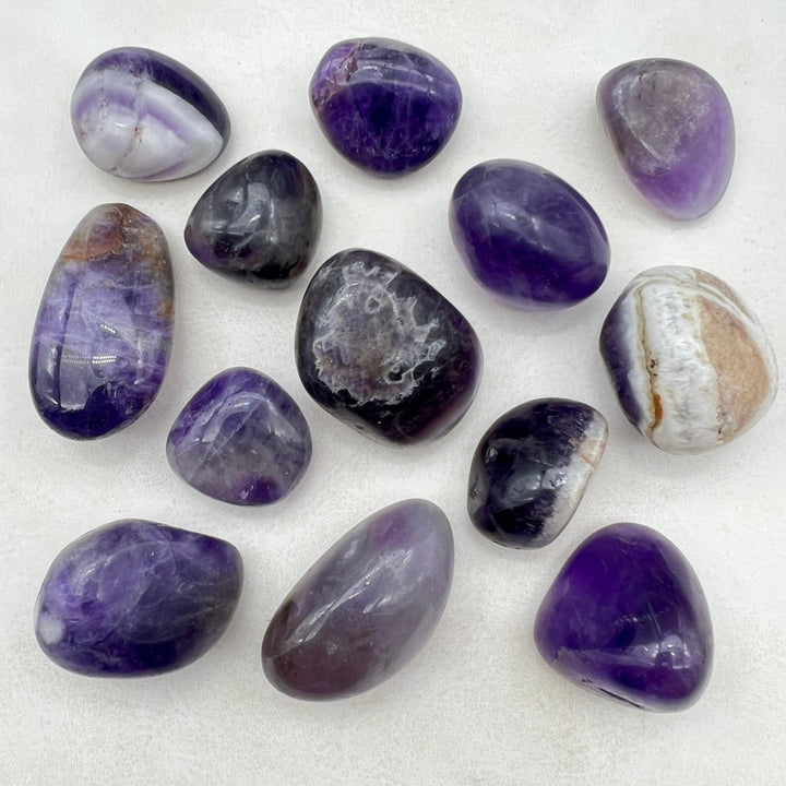 Tumbled Multicolor Amethyst / 20 - 40mm AVG - 1 KILO LOTCrystal River Gems