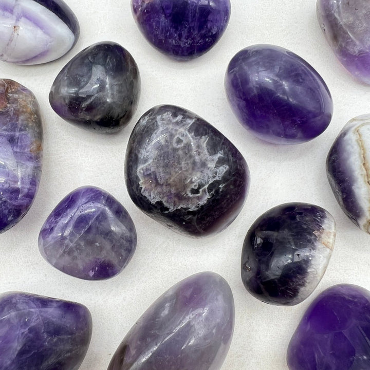 Tumbled Multicolor Amethyst / 20 - 40mm AVG - 1 KILO LOTCrystal River Gems