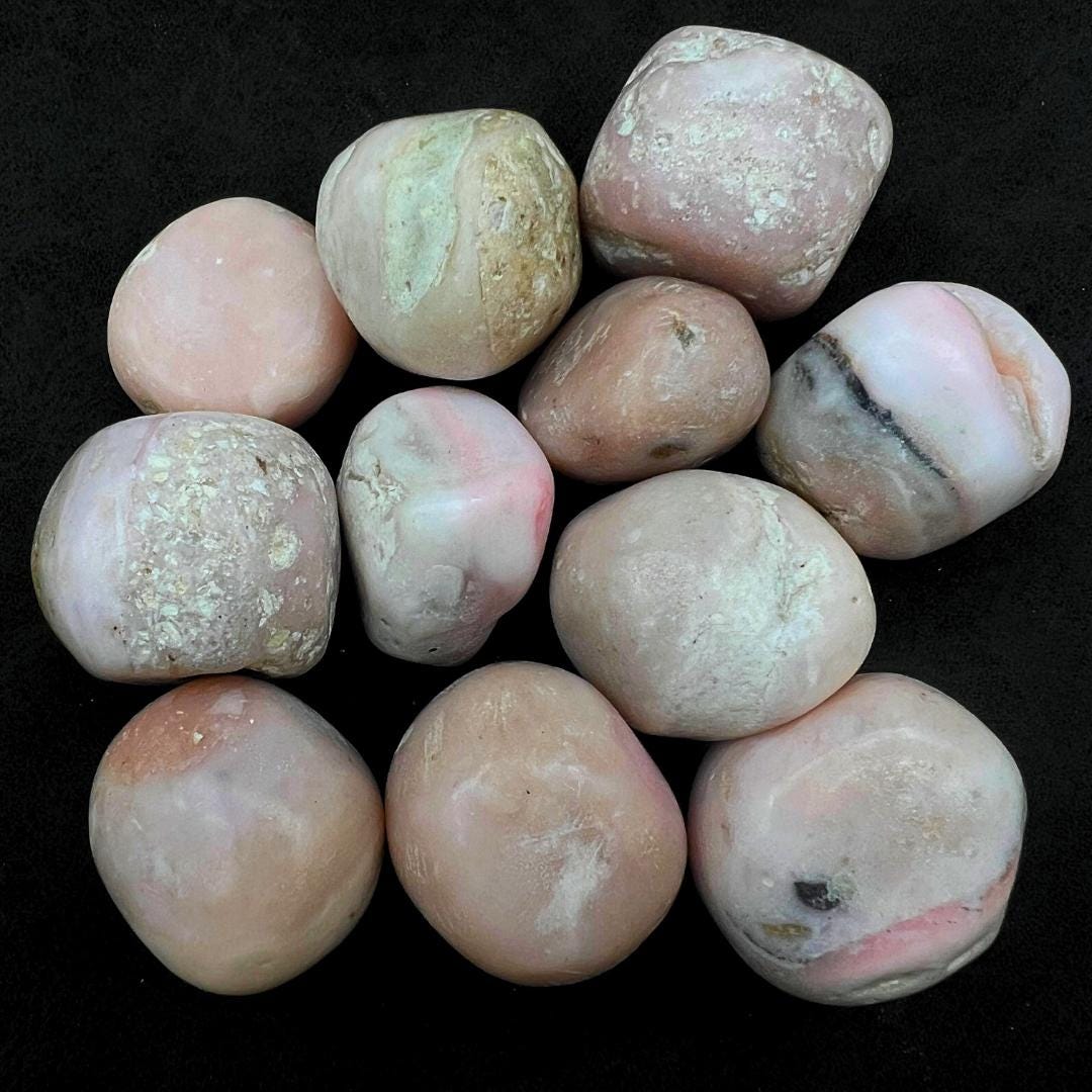 Tumbled Pink Opal (1 Pound)Crystal River Gems