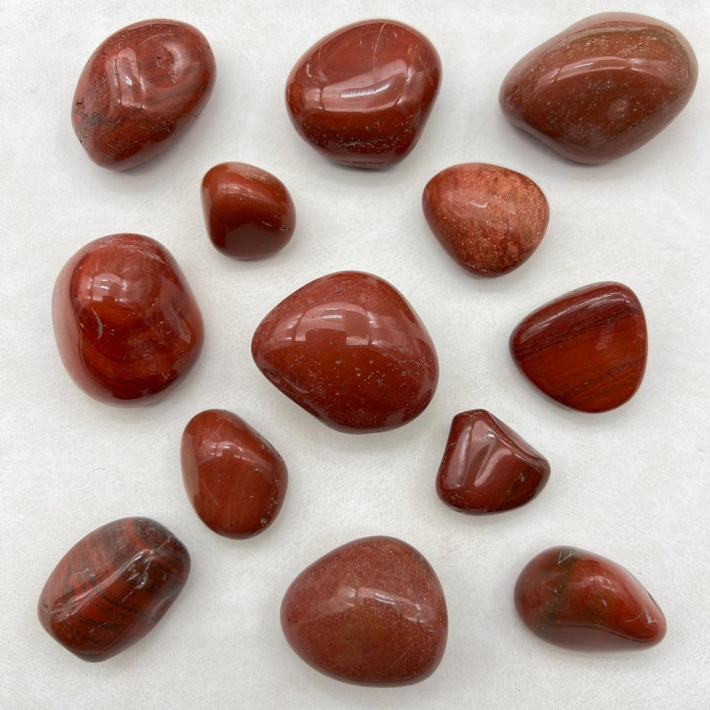 Tumbled Red Jasper from India / 20 - 40mm AVG - 1 KILO LOTCrystal River Gems