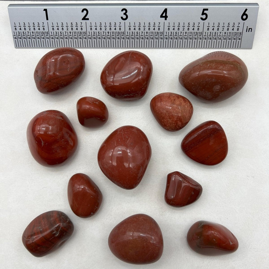 Tumbled Red Jasper from India / 20 - 40mm AVG - 1 KILO LOTCrystal River Gems