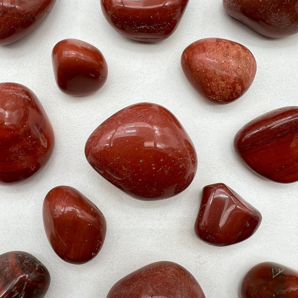 Tumbled Red Jasper from India / 20 - 40mm AVG - 1 KILO LOTCrystal River Gems