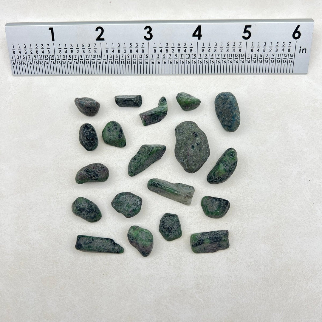 Tumbled Ruby Zoisite Chips / 4 - 20mm AVG - 1 KILO LOTCrystal River Gems