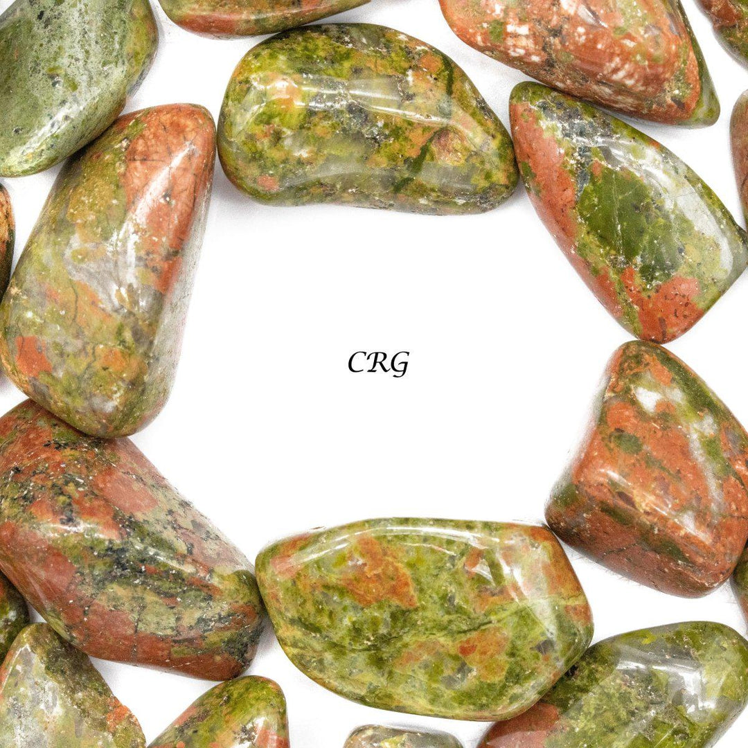 Tumbled Unakite 5 - 20mmCrystal River Gems