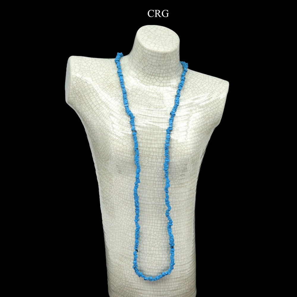 Turquoise Inspired Strand Chip Necklace (32 Inches) (1 Piece)Crystal River Gems