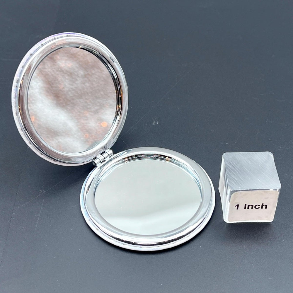 Vinyl Decorative Print Compact Hand MirrorCrystal River Gems