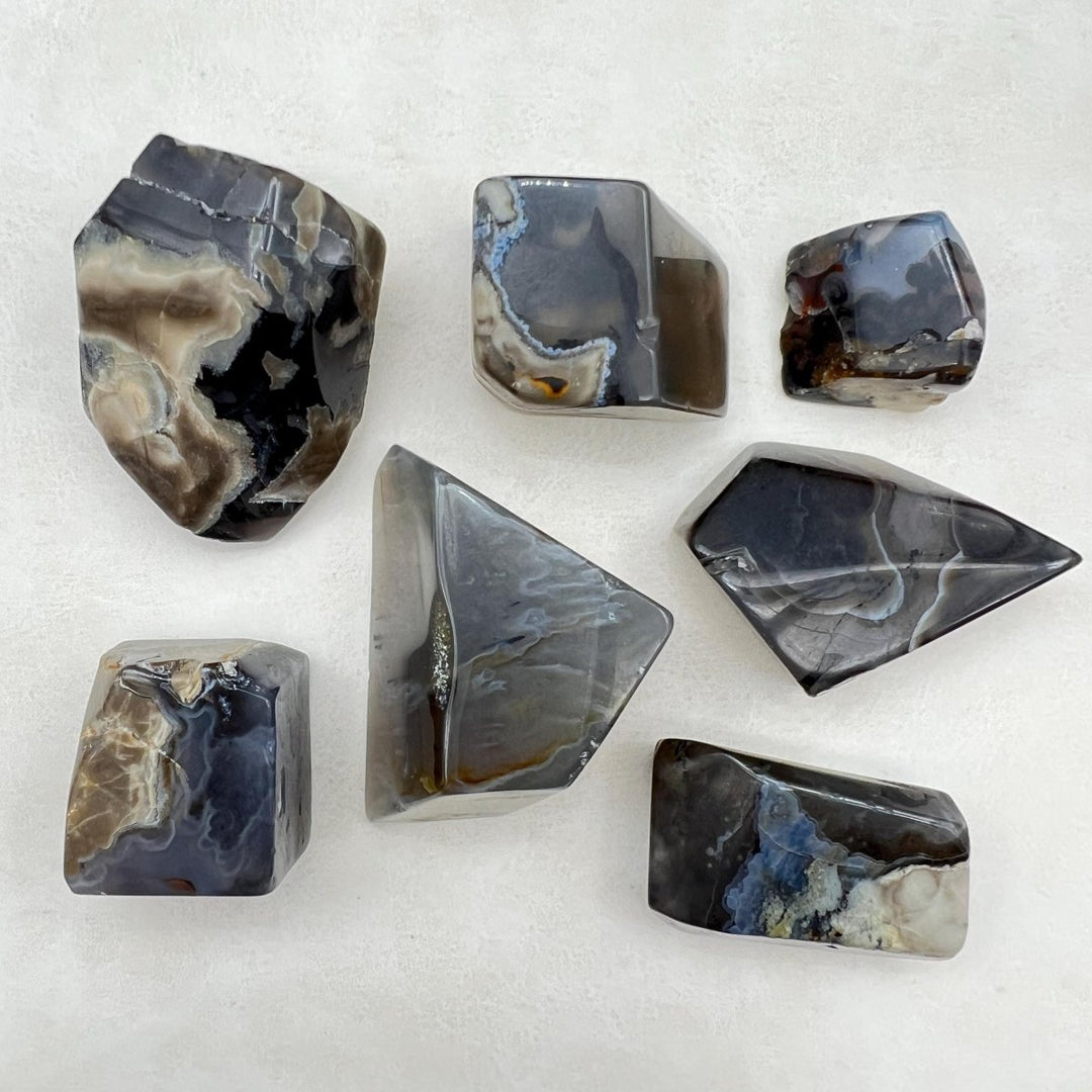 Volcanic Agate Freeform Gemstone ShapeCrystal River Gems