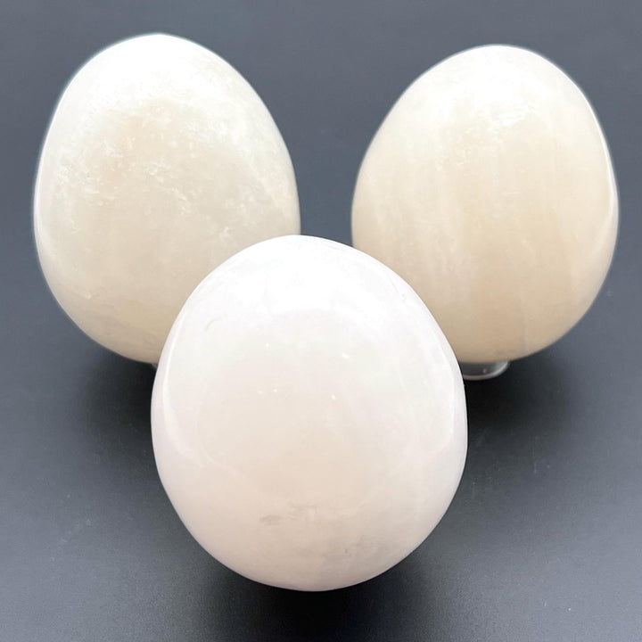 White Calcite Crystal EggCrystal River Gems