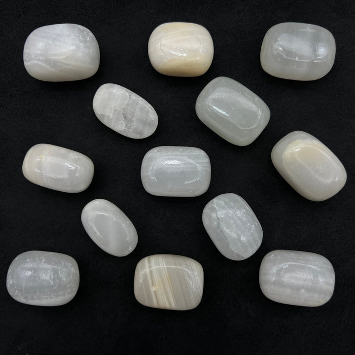 White Calcite Tumbled Bulk StonesCrystal River Gems