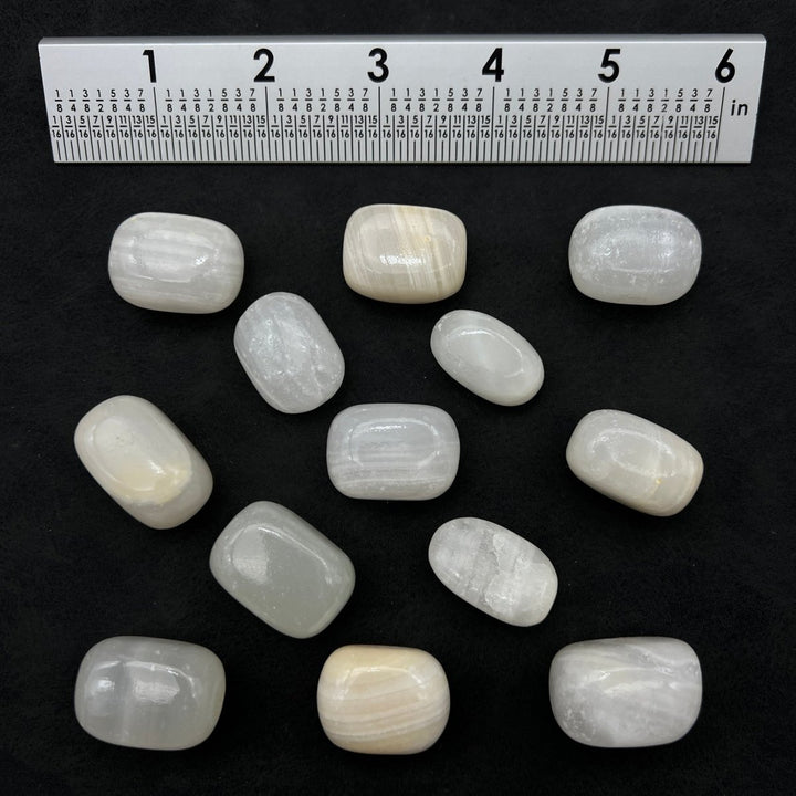 White Calcite Tumbled Bulk StonesCrystal River Gems