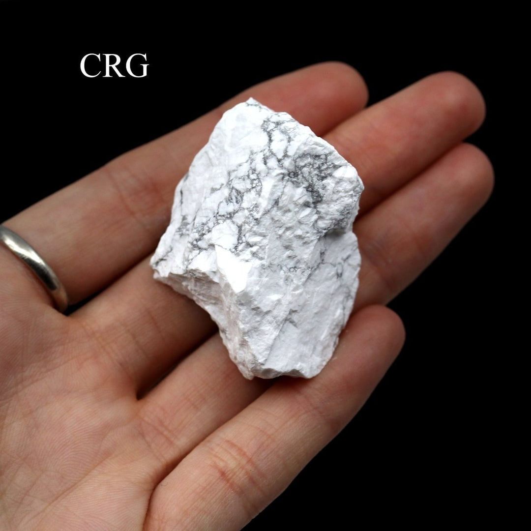 White Howlite Rough Pieces (Size 0.5 To 1.5 Inches)Crystal River Gems
