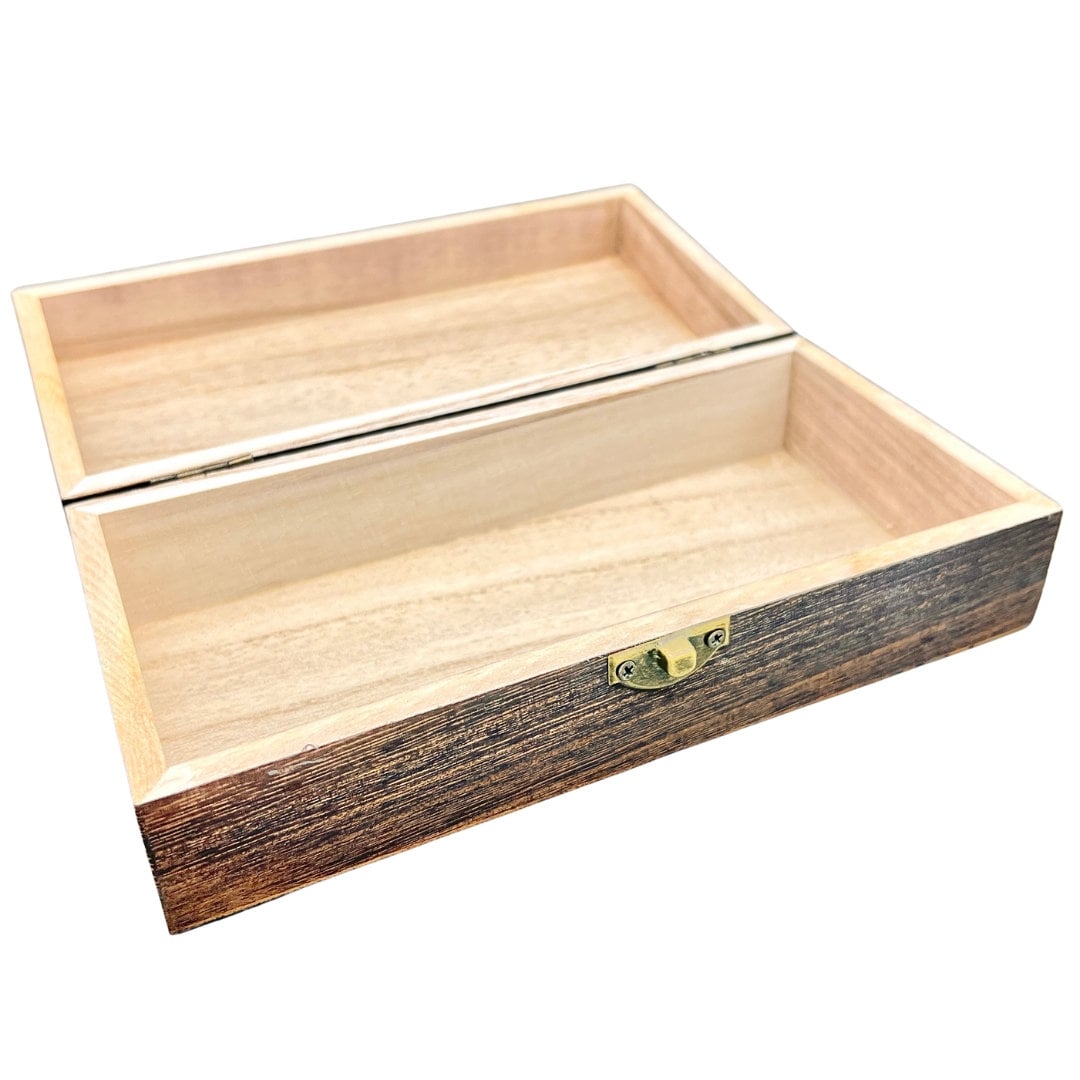 Wooden Box Chest with Gemstones (1 Box)Crystal River Gems