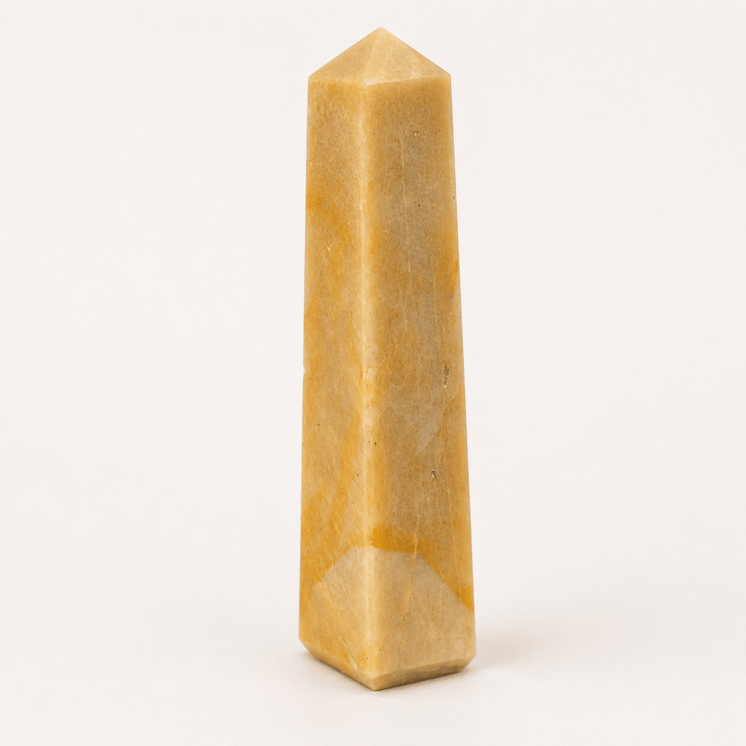 Yellow Jasper Obelisk Tower (Set of 2)Crystal River Gems