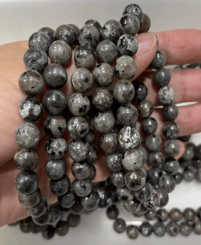 Yooperlite Tumbled Bead Stretch Bracelet (8mm) UV ReactiveCrystal River Gems