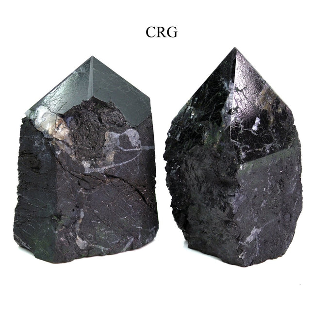 Black Tourmaline Top Polished Points / 1.5-3" AVG - 1 KILO LOT - Crystal River Gems
