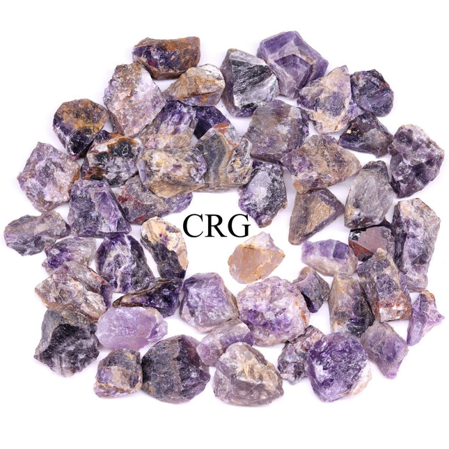1 LB. LOT - Amethyst Rough from India / 25-40mm Avg - Crystal River Gems
