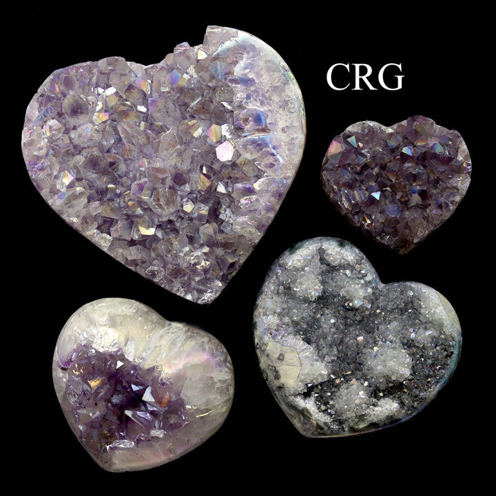 Angel Aura Amethyst Hearts / 150 - 500g AVG - 1 KILO LOTCrystal River Gems