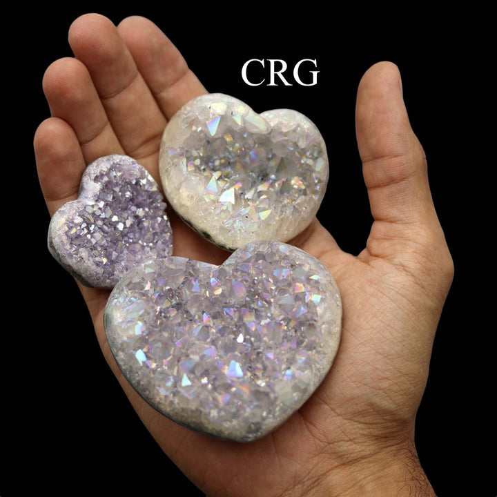 Angel Aura Amethyst Hearts / 150 - 500g AVG - 1 KILO LOTCrystal River Gems