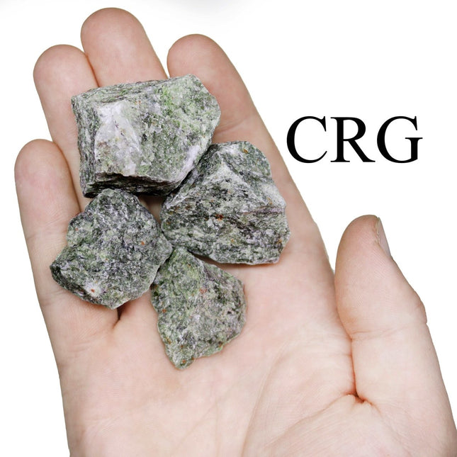 1 LB. LOT - Brazilian Rough Green Serpentine / 2-4 CM AVG - Crystal River Gems