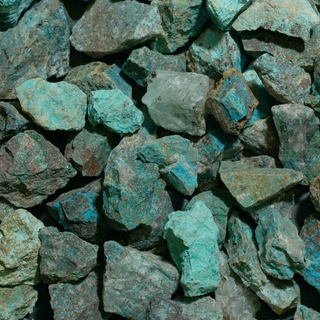 1 LB. LOT - Chrysocolla Rough from Peru - Crystal River Gems